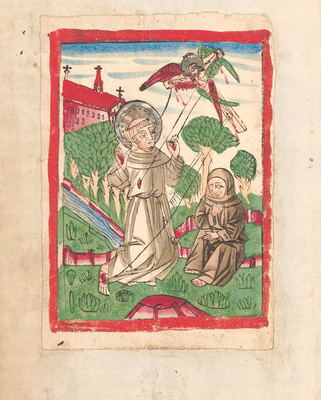 Woodcut of St. Franciscus